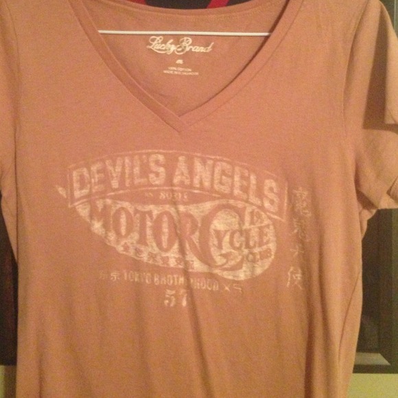 Lucky Brand brown screen T.