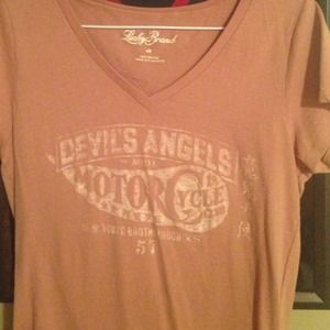Lucky Brand brown screen T.