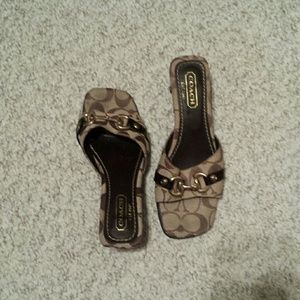 Coach slip of  sandals size 7