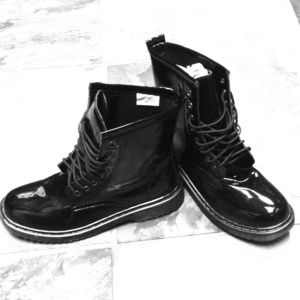Black Patent Boots