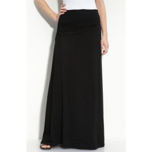 Black maxi skirt