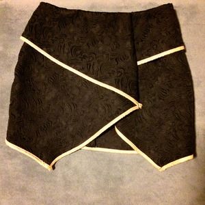 NEW Angel Biba LF Black Textured Mini Skirt