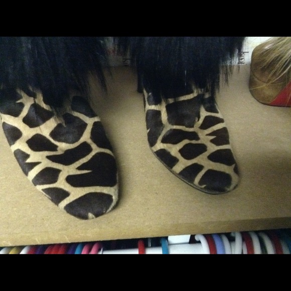 dolce and Gabbana pony fur and fox ankle boot sz39 - Picture 3 of 4