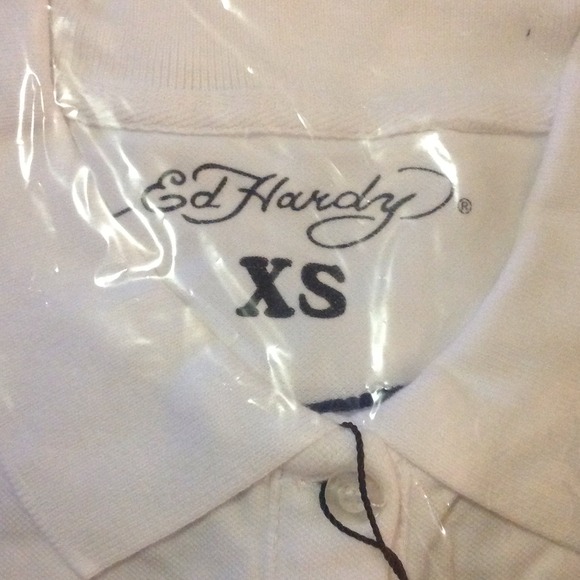 Authentic Women's Ed Hardy Polo w/ Embroidery - Picture 2 of 4