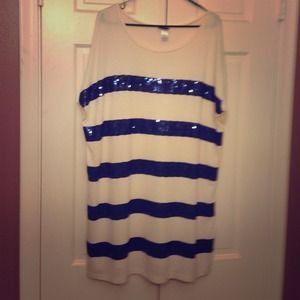 H&M tunic dress size Sequin