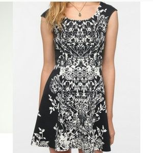 Pins and Needles mirror floral skater dress