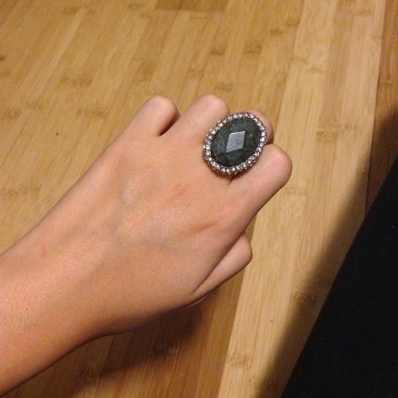 Dark teal ring