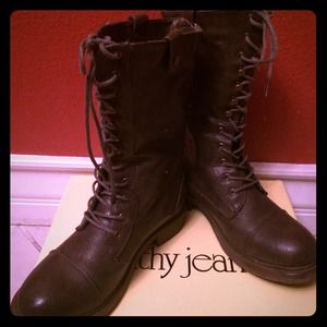 Cap Toe Military Boots