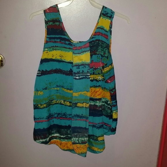 Turquoise Colorful Top - Picture 2 of 3