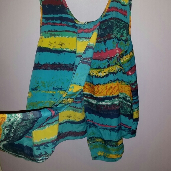 Turquoise Colorful Top - Picture 3 of 3