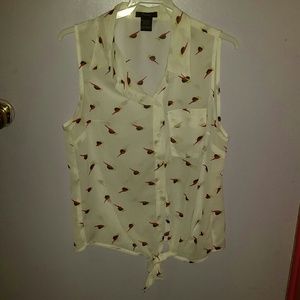 White Birdy Top