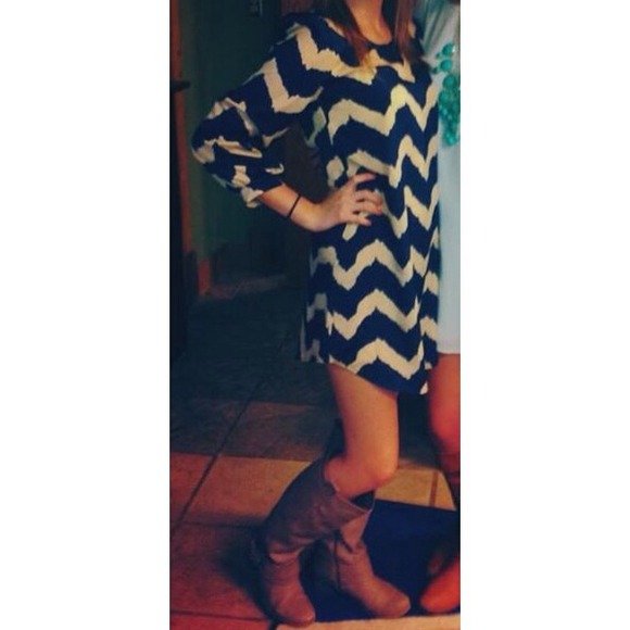 Chevron Shift Dress ⚡️