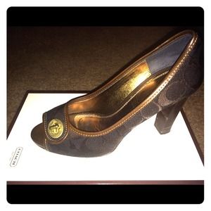 Brown Coach Pumps