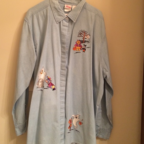 Denim Halloween shirt-Disney