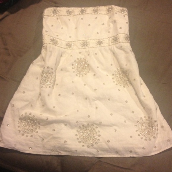 Abercrombie gorgeous bohemian beaded tube top