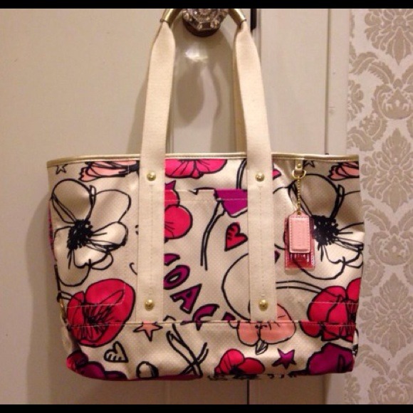 Floral Coach purse