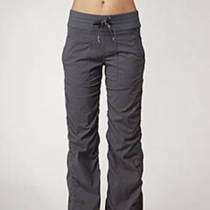 Gray lululemom lined studio pant
