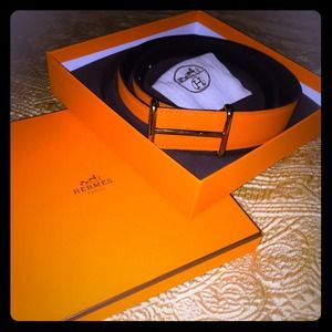 Hermes 32MM Leather Belt