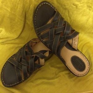 Leather slip on sandal. FINAL PRICE!!