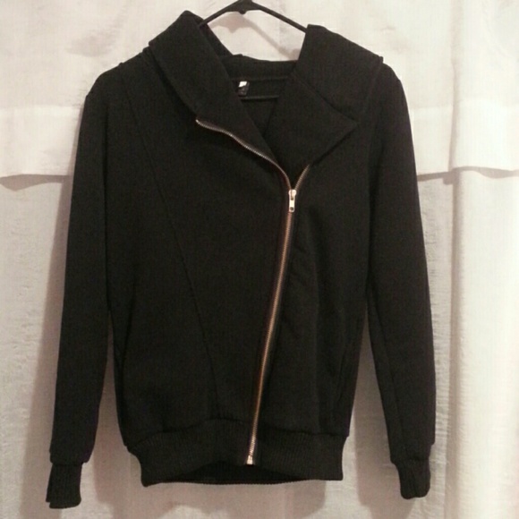 Hoodie side zipper sweater