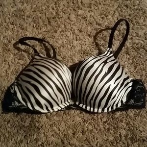 Zebra push up bra 34B