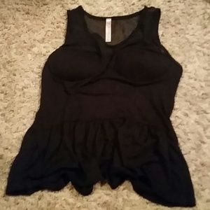 Black Peplum top