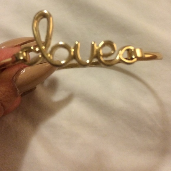 Gold  colored love bracelet