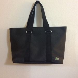 💟$35💟 Black Lacoste waterproof tote
