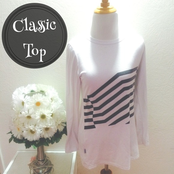 White Classic Long Sleeve Top