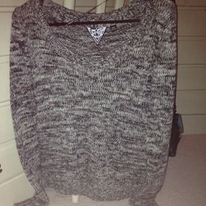 Volcom black and white sweater