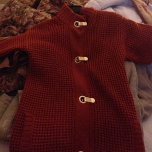 Mk sweater fully clasped