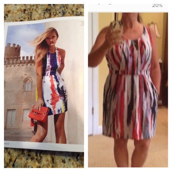 Walter Baker Dresses & Skirts - Water colors sleeveless dress w/pockets