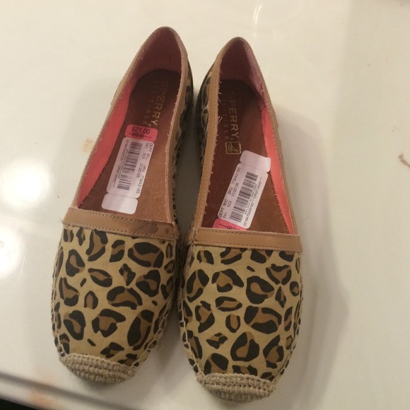 Sperry top-sider leopard print
