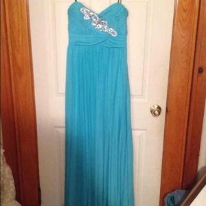Strapless prom dress