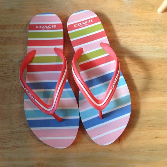 Coach flip flops