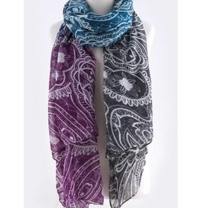 Paisley Pattern Oversized Scarf
