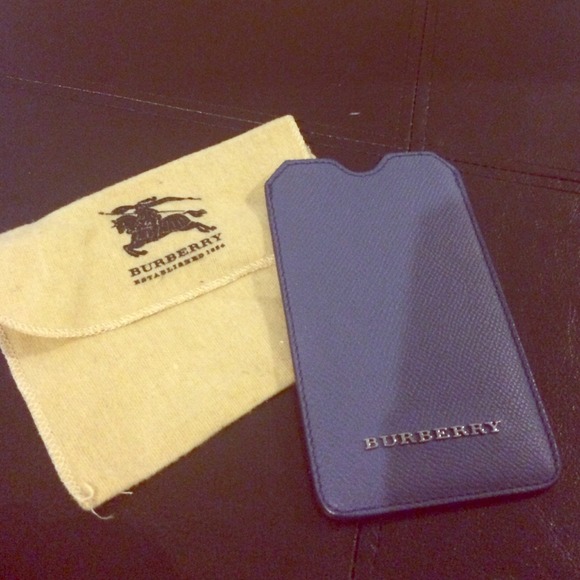 London leather Baldwin iPhone sleeve
