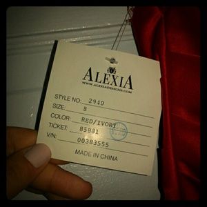 Red Alexia formal gown