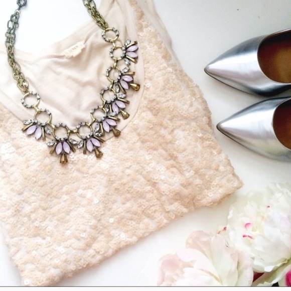 Pink & Gold Rhinestone crystal statement Necklace