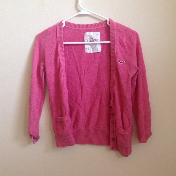 Hollister Pink Cardigan