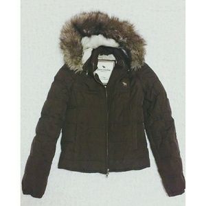 Abercrombie furlined coat