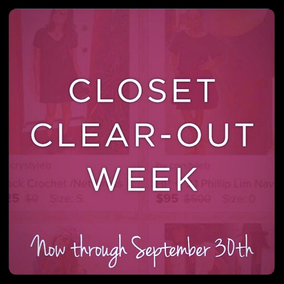 Closet Clear-Out Week
