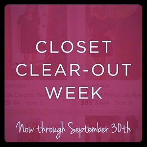 Closet Clear-Out Week