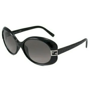 Flash sale! Fendi black oval sunglasses