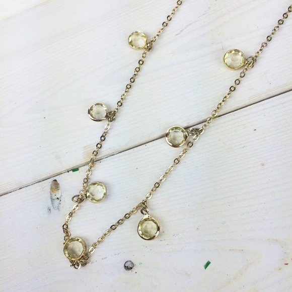 LOFT Jewelry - Long Necklace with Amber Dangling Jewels LOFT Jewelry - Long Necklace with Amber Dangling Jewels