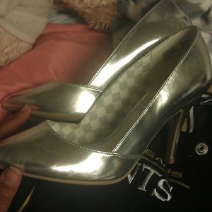 Silver Pumps