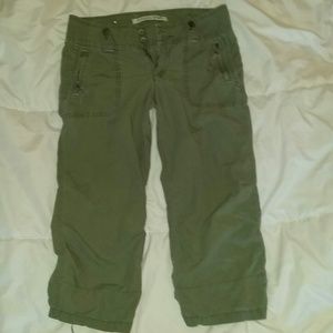 AE army green capris