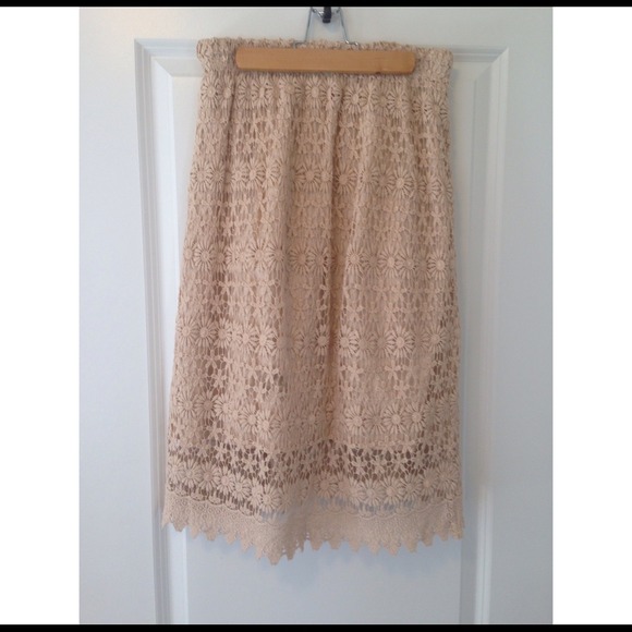 Blush lace Zara skirt.