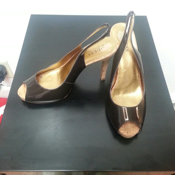 Gorgeous Guess by Marciano peep-toe slingbacks