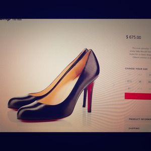 new Louboutin 38.5 simple pump 100 Box n dust bag